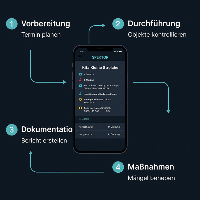 Ablauf der Prüfungen mit Spektor